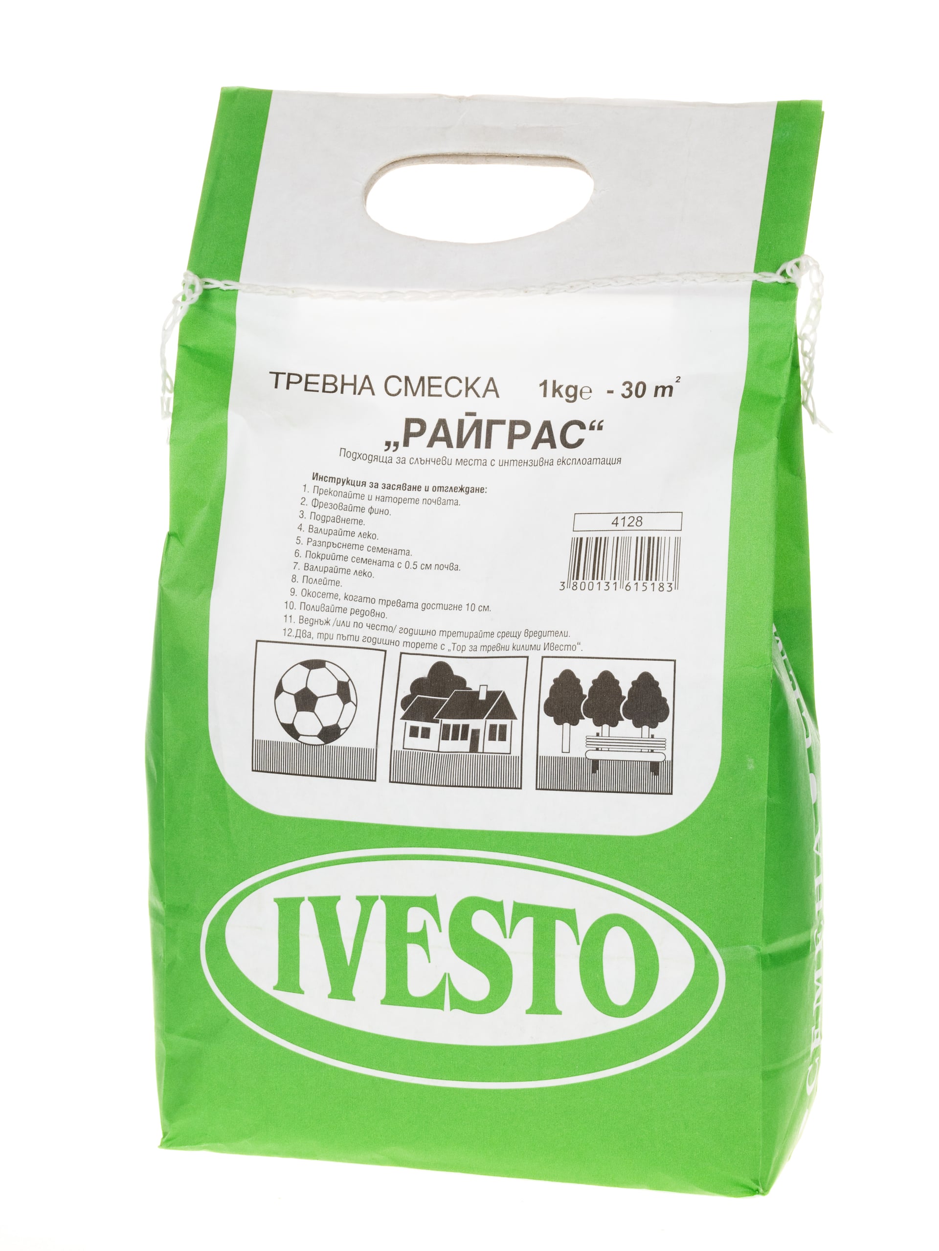 Тревна смеска за озеленяване Ivesto райграс 30м² / 1кг