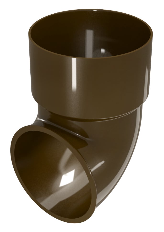 Завършващо коляно Rainpipe ø100мм кафяво