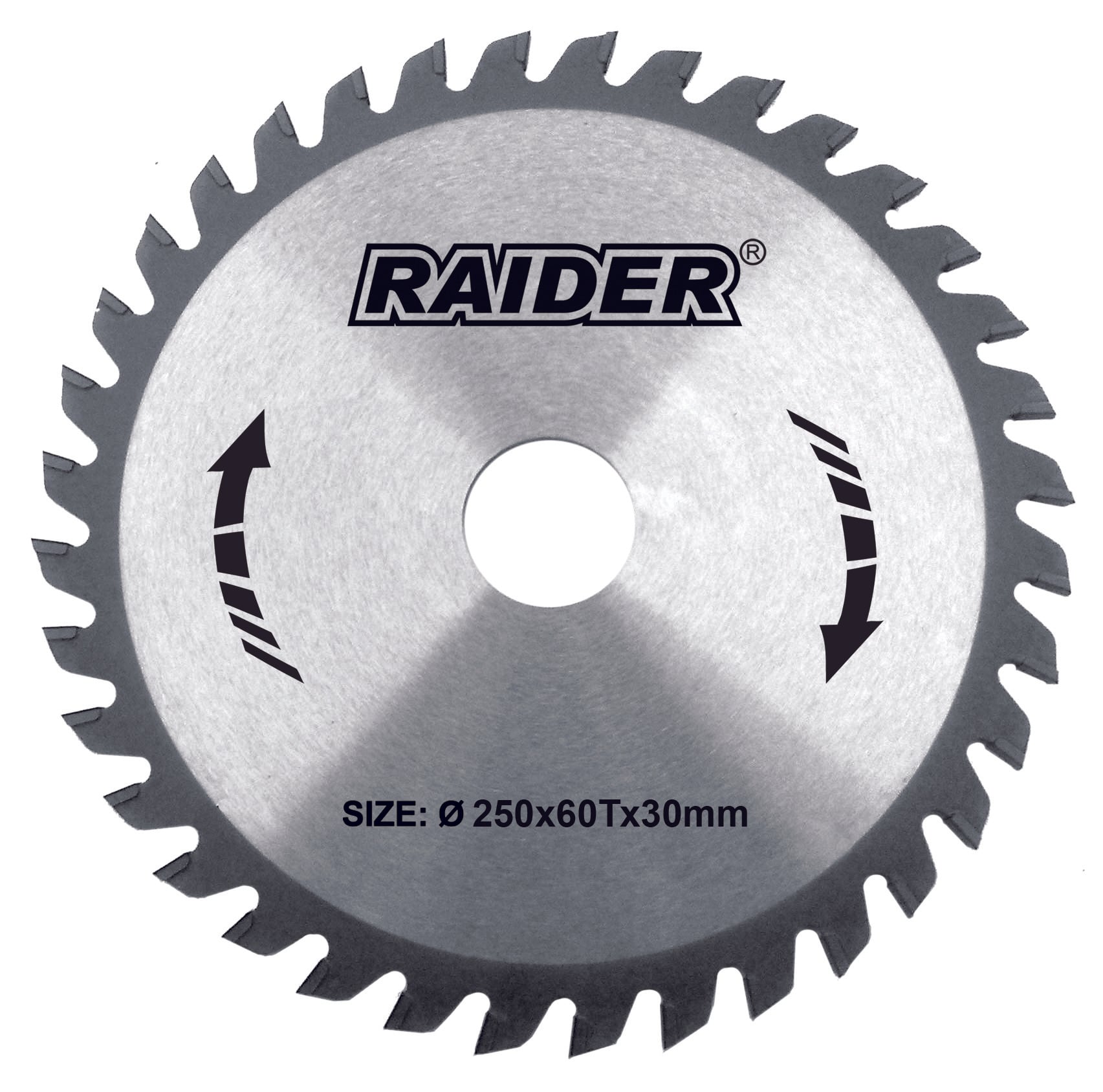 Диск за циркуляр за дърво Raider 250х60Тх30мм