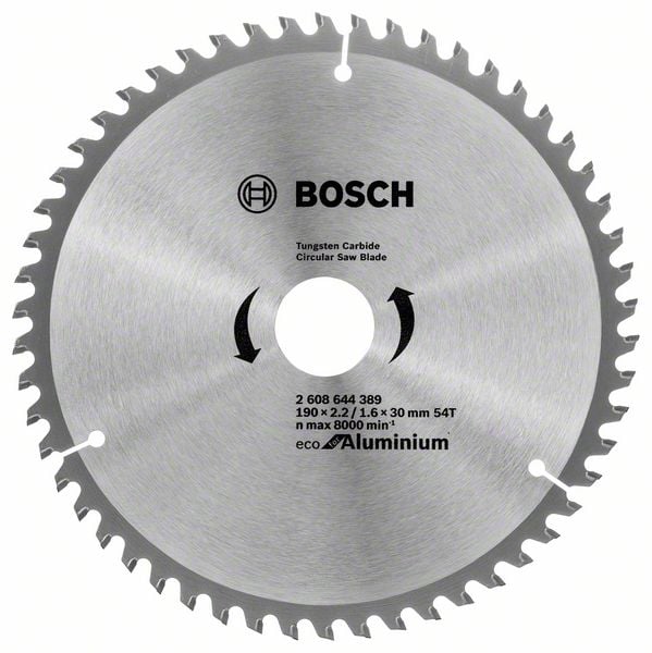 Циркулярен диск за алуминий Bosch 54T 190х1.6x30мм 