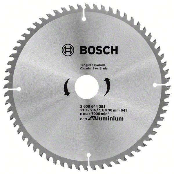 Циркулярен диск за алуминий Bosch 64T 210х1.8x30мм 