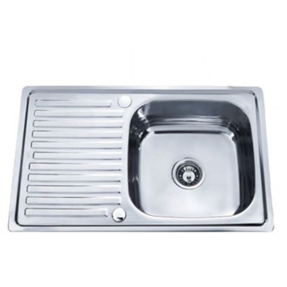 Мивка за кухня Cascada Алпака D8050AFR дясна 80х50х18см