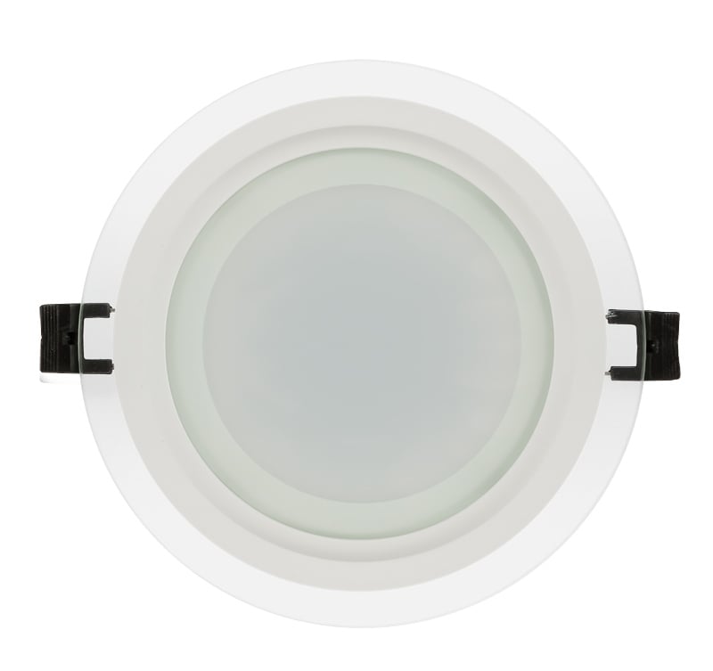 LED стъклен панел за вграждане кръг 18W 4200K 