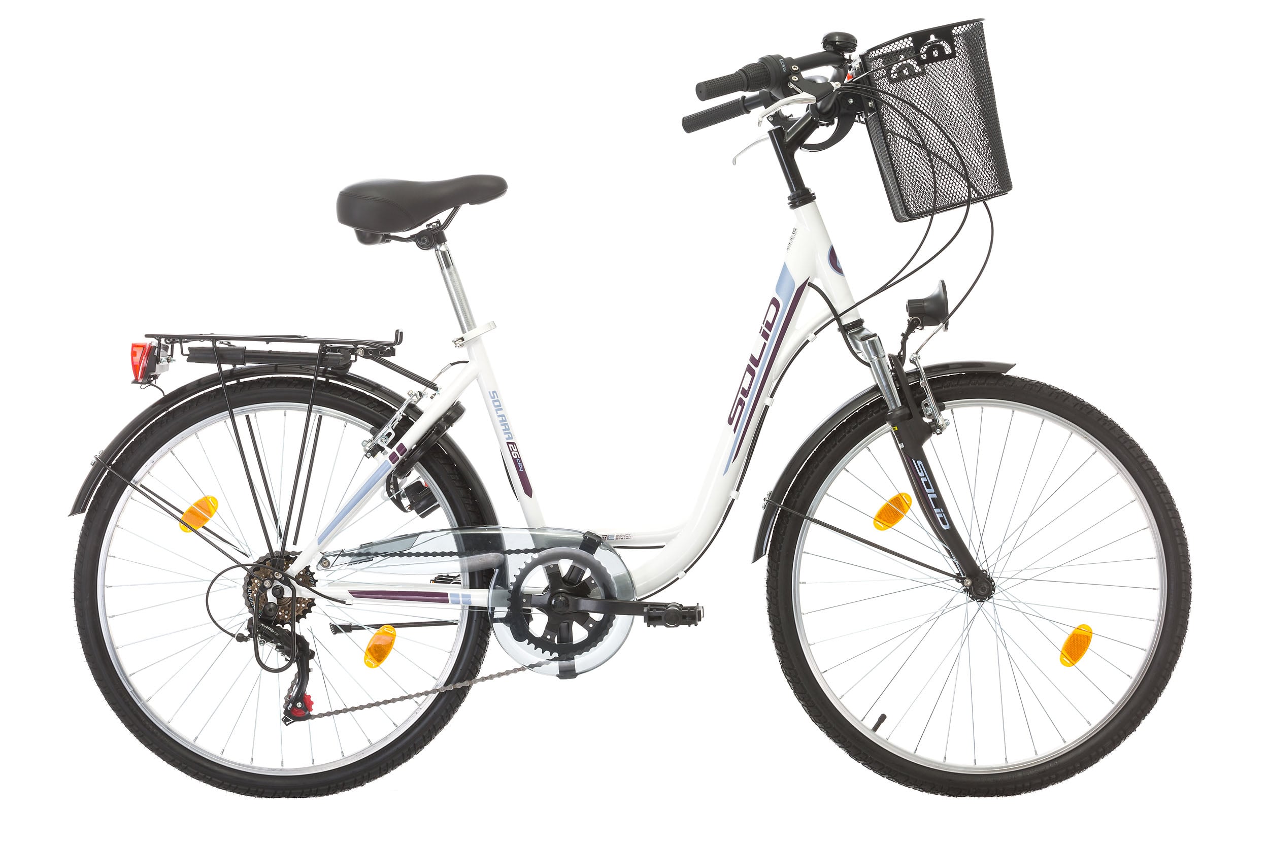Велосипед Solid Solara City 26" 18 скорости бял