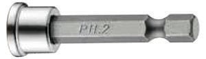Накрайник с ограничител за гипсокартон 121A502 1/4" PH2 / L 50 мм