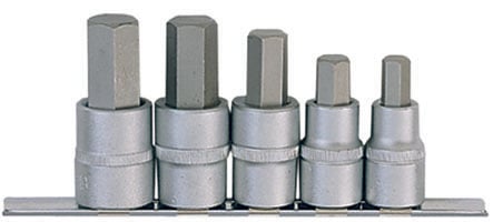Вложки 1/2" накрайник шестограм 4056 / 10-19 mm / 5 броя