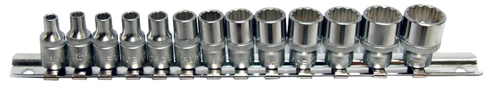 Дванадесетостенни вложки 1/4" (4-14mm) комплект 13 броя