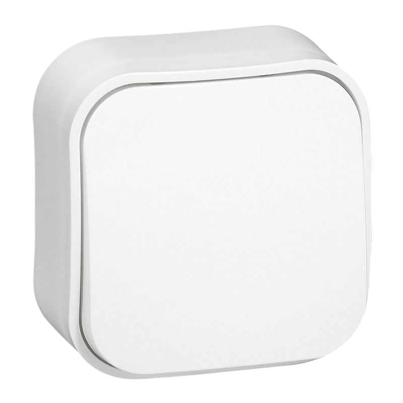 Бутонен ключ за открит монтаж Legrand Forix IP21 бял