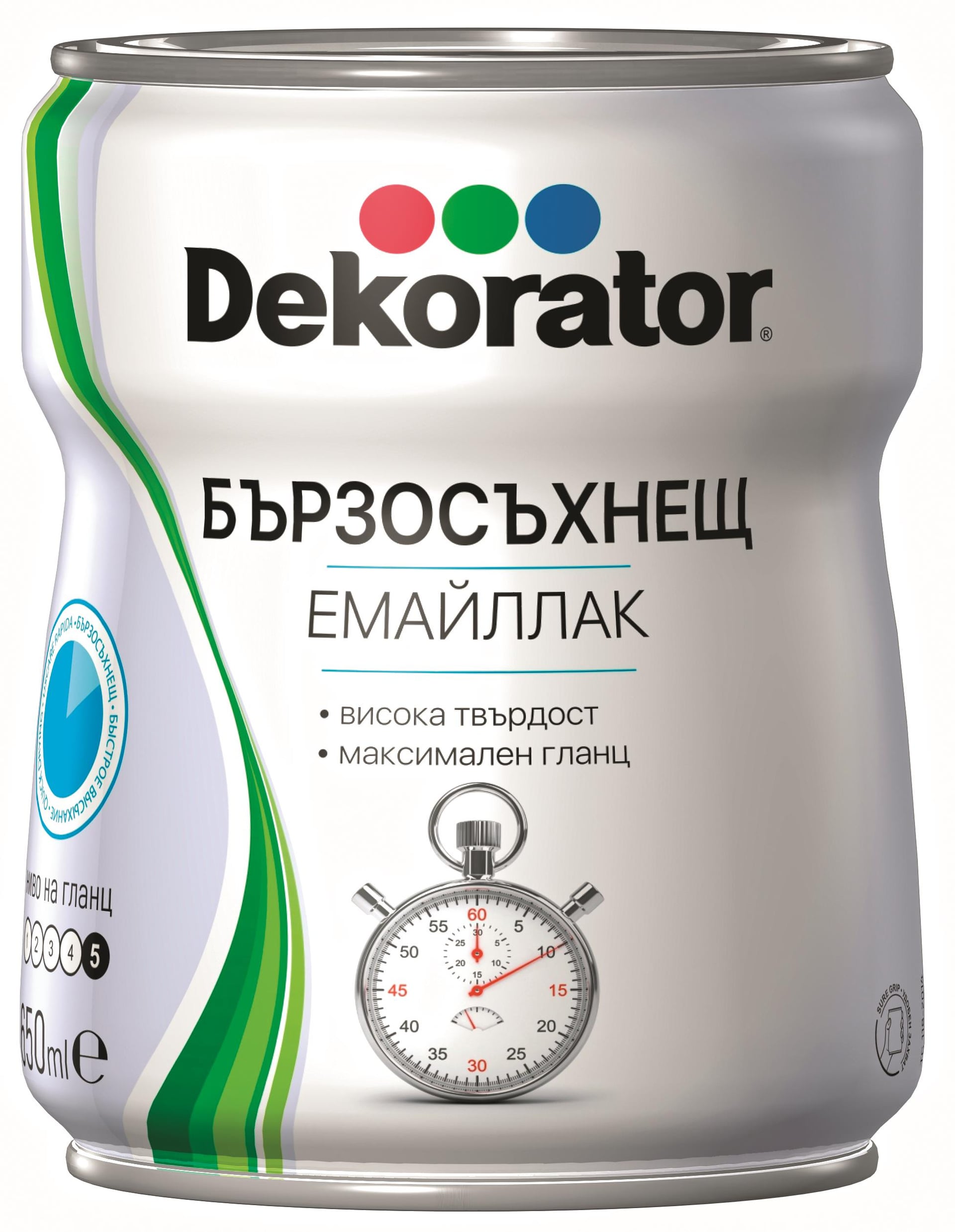 Бързосъхнещ емайллак Dekorator светлозелен 650ml
