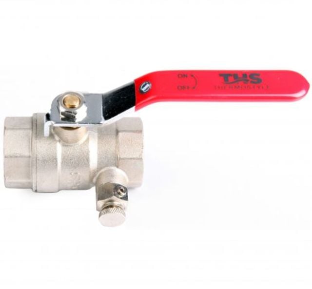 Сферичен кран c изпразнител Ths Thermostyle 3/4''