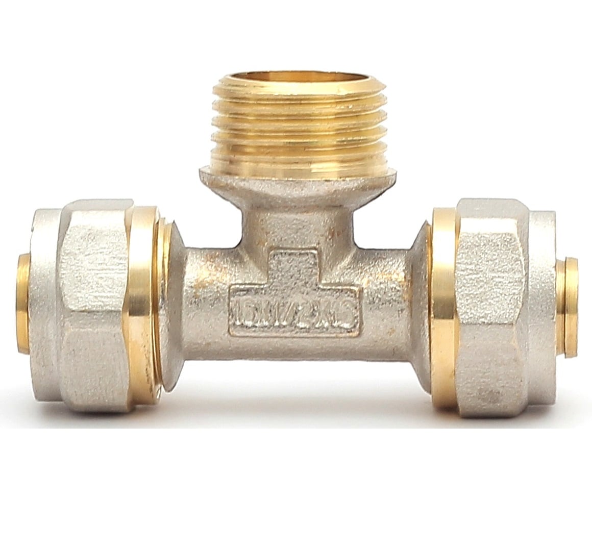 Адаптор троен ø26х1/2"хø26 М неразглобяем