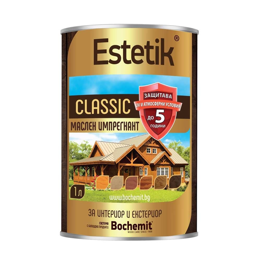 Импрегнатор на маслена основа Бохемит Estetik classic Дъб 1л