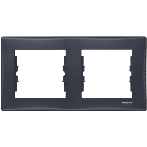 Двойна рамка Schneider Sedna SDN5800370 графит 