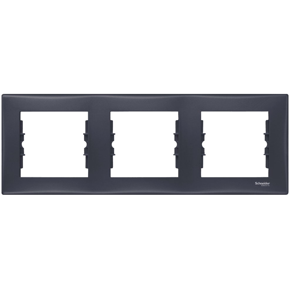 Тройна рамка Schneider Sedna SDN5800570 графит 