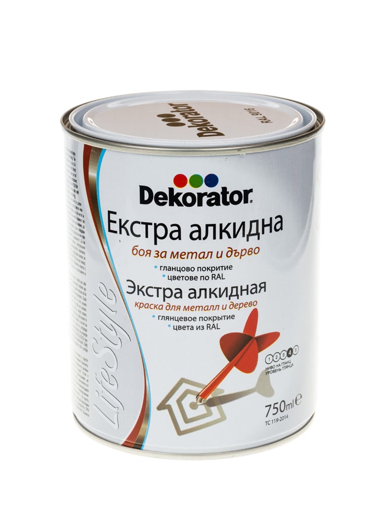 Екстра алкидна боя Dekorator Traffic White 750ml 