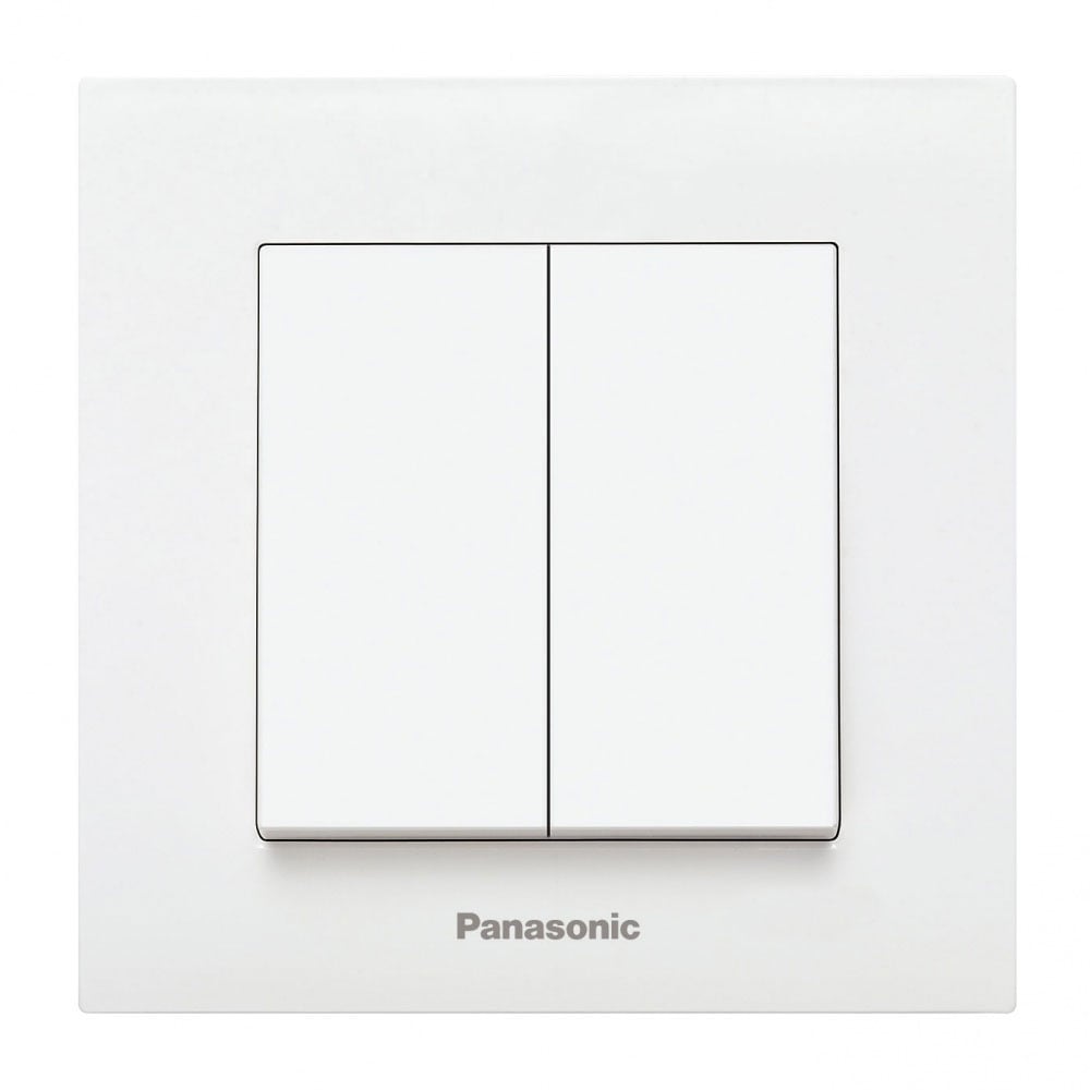 Сериен ключ Каре Плюс Panasonic бял