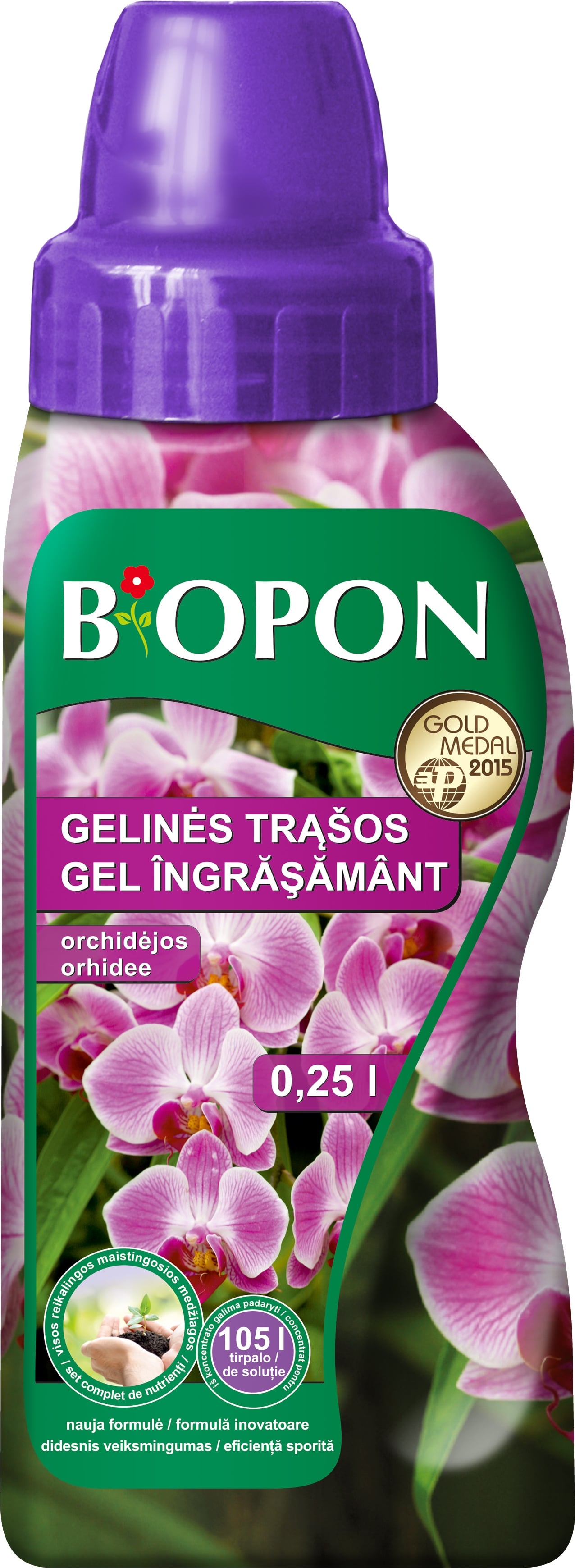 Минерален тор за орхидеи гел Biopon 250мл