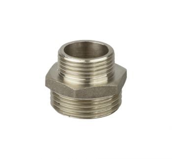 Нипел 1/2" * 3/8" месинг / никел THS