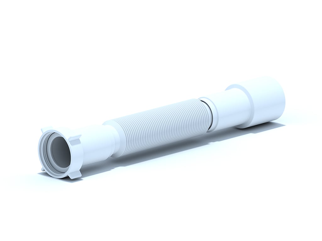 Гъвкава връзка за сифон с PVC гайка 1 1/2" x 40/50