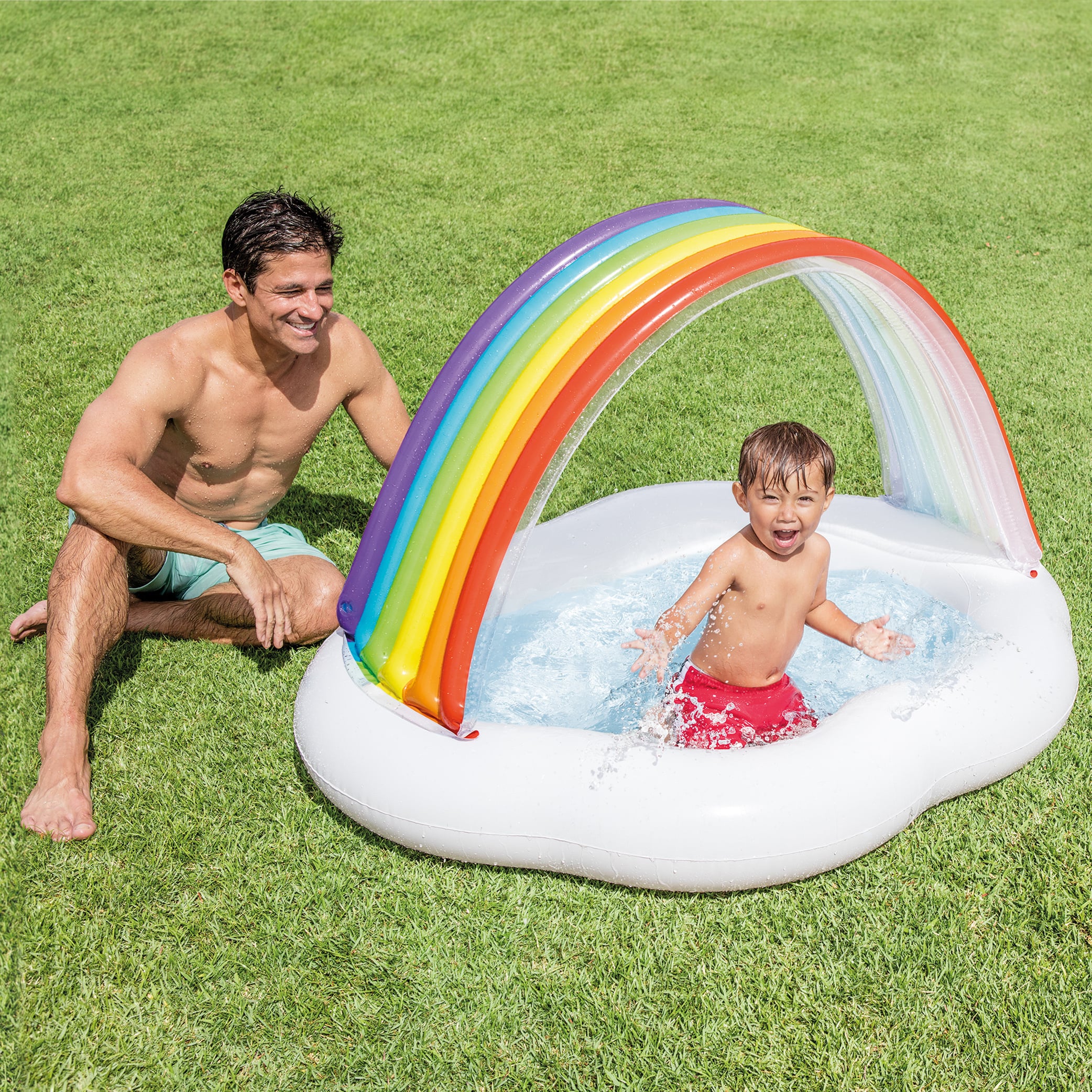 Надуваем басейн Intex 57141 Дъга / Rainbow Cloud Baby Pool