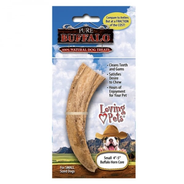 Биволски рог с пълнеж Loving Pets Pure Bufalo 15-20 см