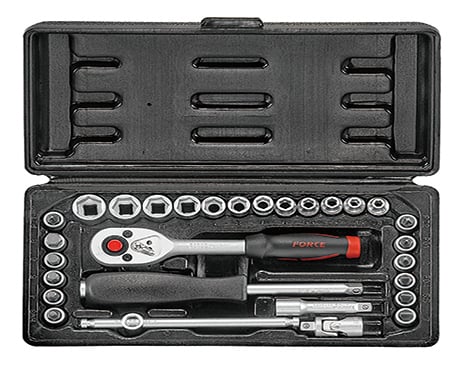Гедоре 1/4" шестостен 29 части