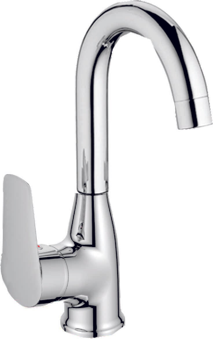 Стоящ висок смесител за кухня Inter Ceramic Alfi 