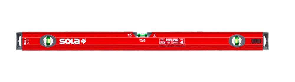 Алуминиев тръбен нивелир Red 3 80