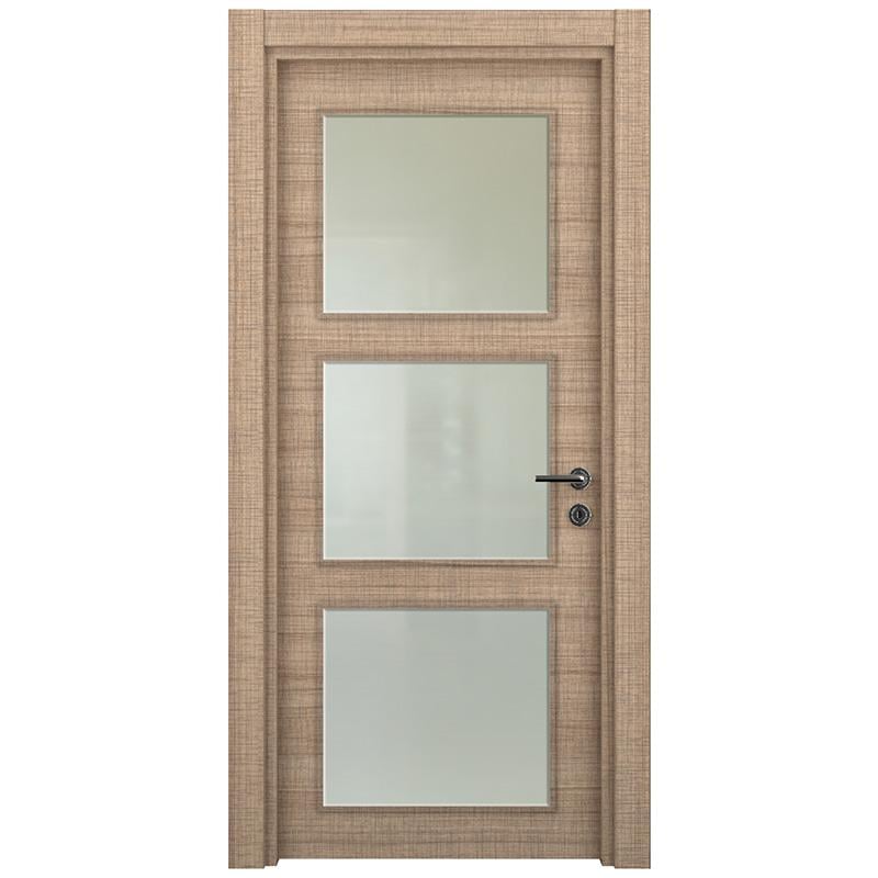 Интериорна врата серия Clasic цвят Ozigo лява 87/200см / стъкло