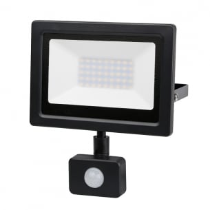 LED Slim прожектор с датчик за движение 30W 4200K IP65