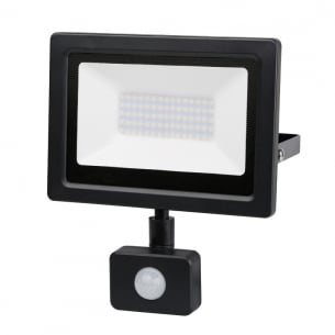 LED Slim прожектор с датчик за движение 50W  4200K IP65