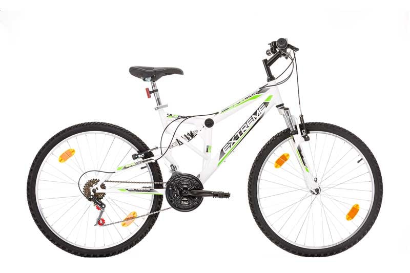 Планински велосипед с двойно окачване Probike Extreme 26" бял