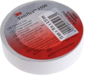 Изолирбанд 3М Temflex 1500 бял 10м/15мм 