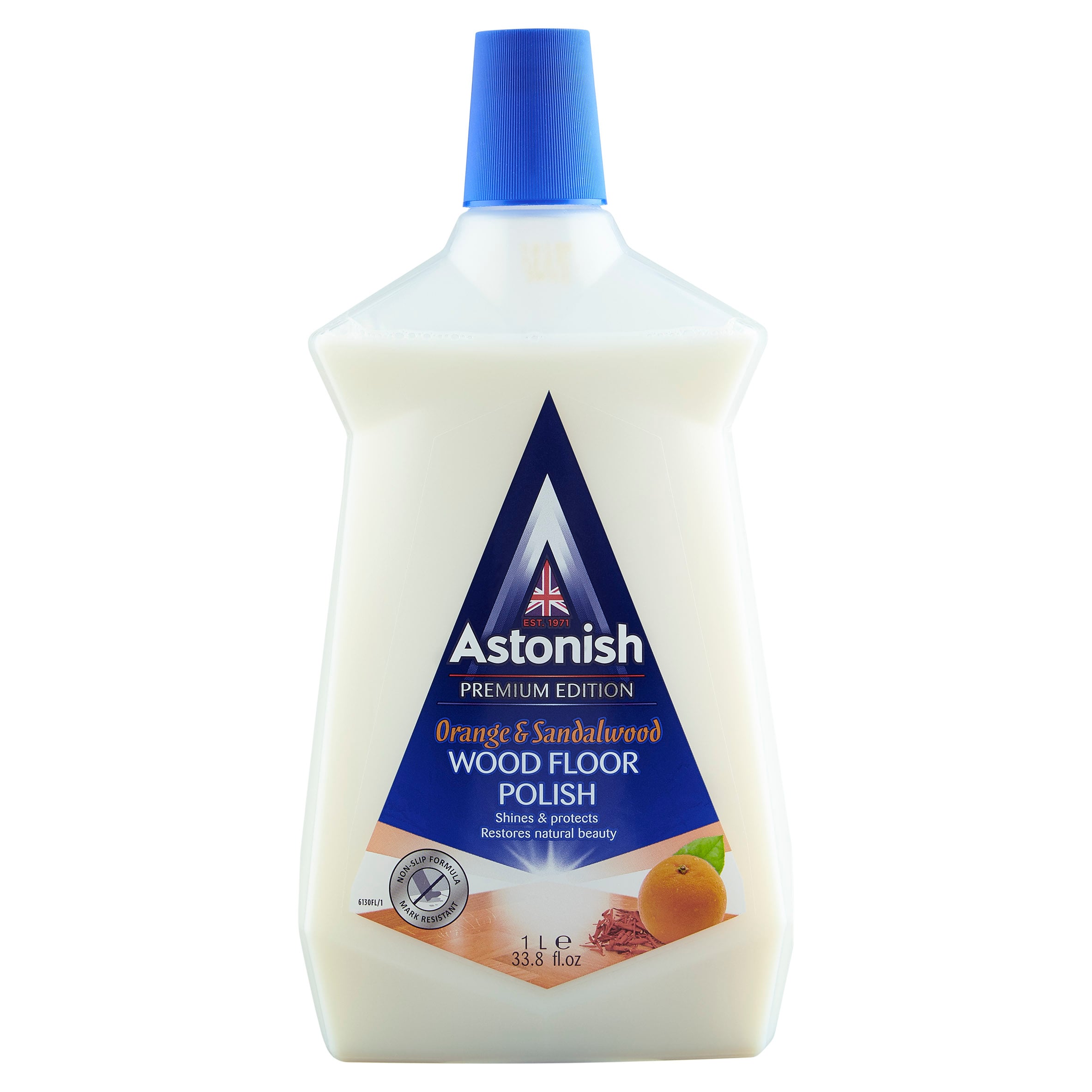Препарат за полиране на дървен под Astonish Портокал и Сандалово дърво 1л