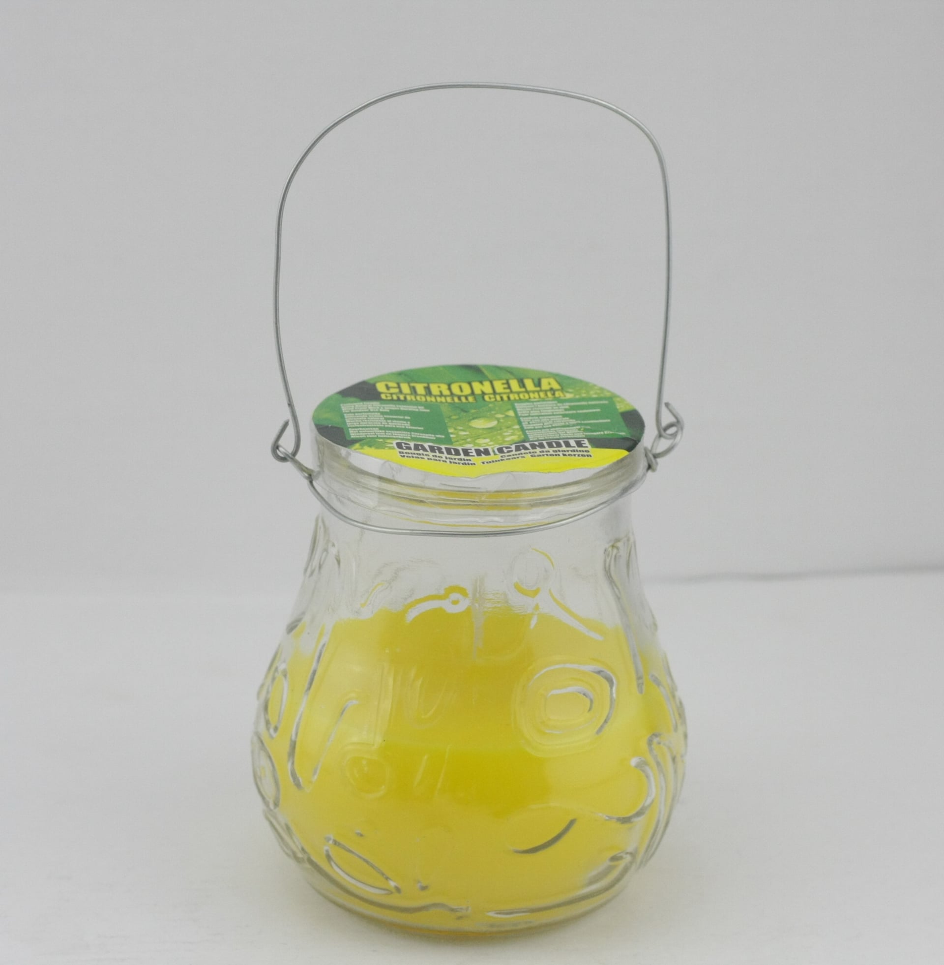 Свещ против насекоми в стъклена купичка Citronella 9х9.6см