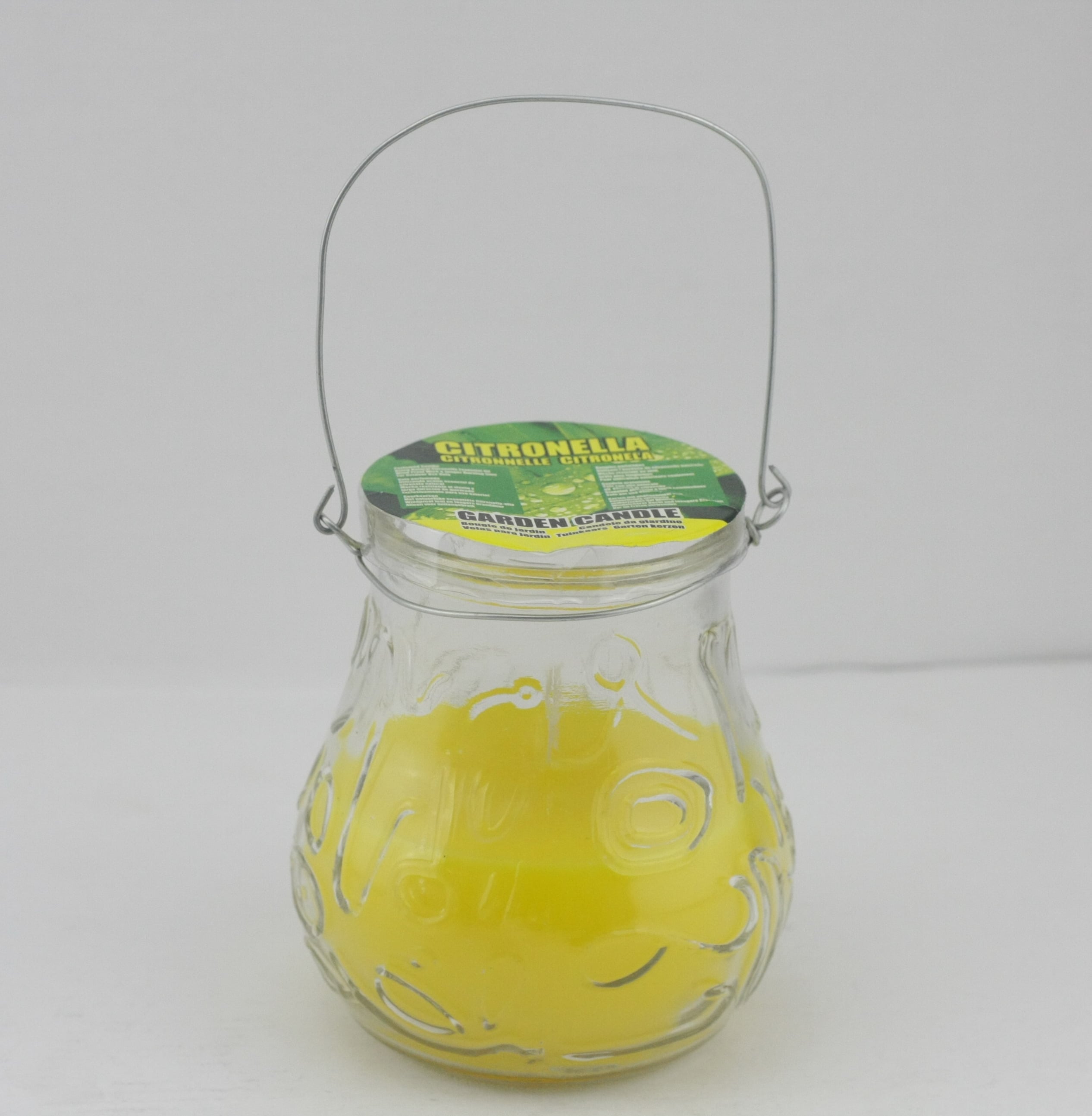 Свещ против насекоми в стъклена купичка Citronella 9х9.6см
