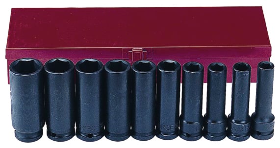 Комплект удължени ударни вложки Force 1/2" (11-24mm) 10 броя