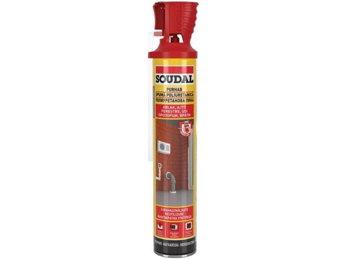 Полиуретанова пяна Soudal ръчна 750 мл