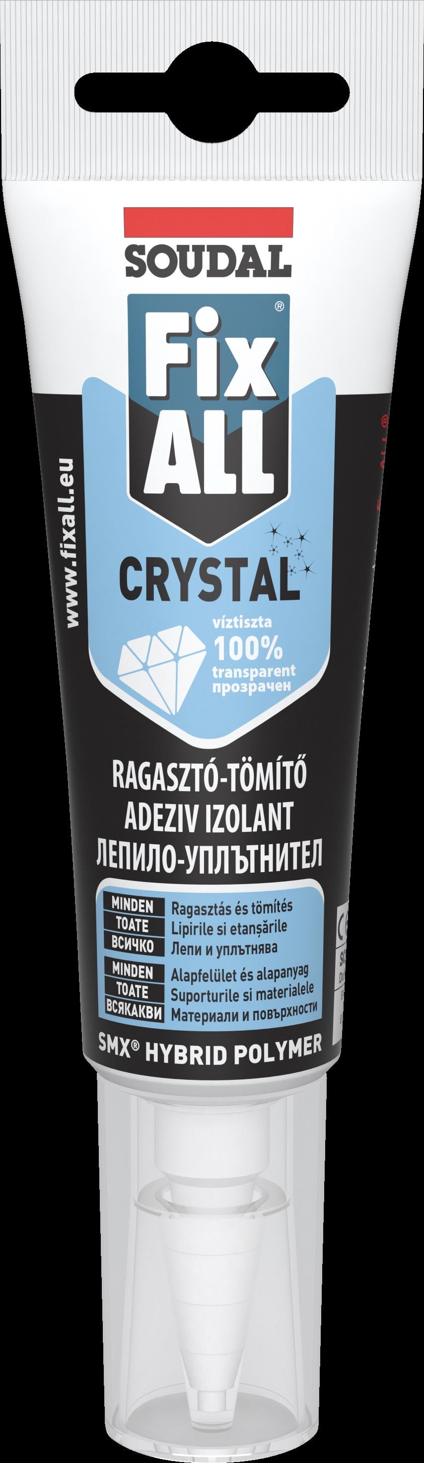 Лепило - уплътнител Soudal Fix All Crystal 125 мл