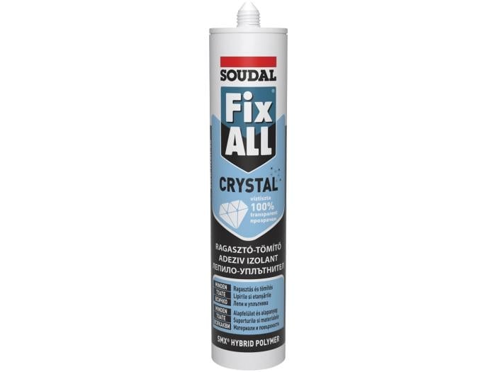 Лепило - уплътнител Soudal Fix All Crystal 290мл