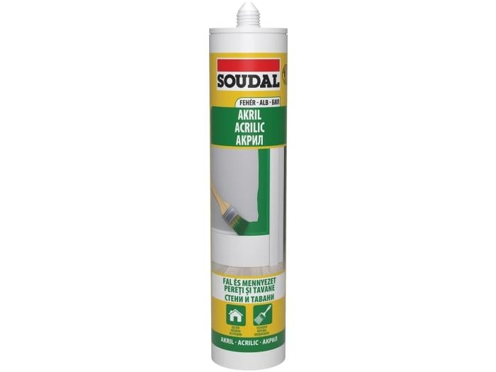 Универсален акрилен уплътнител Soudal бял 280мл