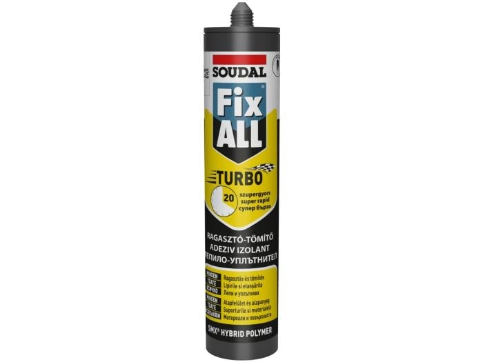 Лепило - уплътнител Soudal Fix All Turbo бял 290мл