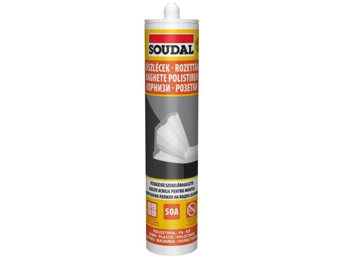 Монтажно лепило на водна основа Soudal 50А 280 мл