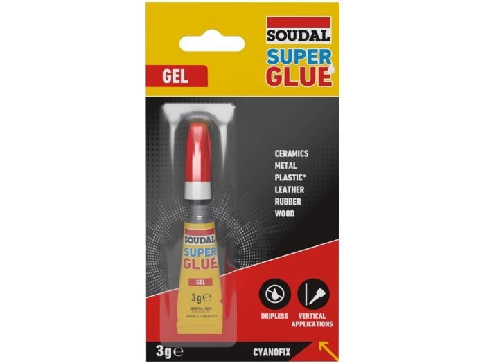 Секундно лепило Soudal Cyano gel 3 г