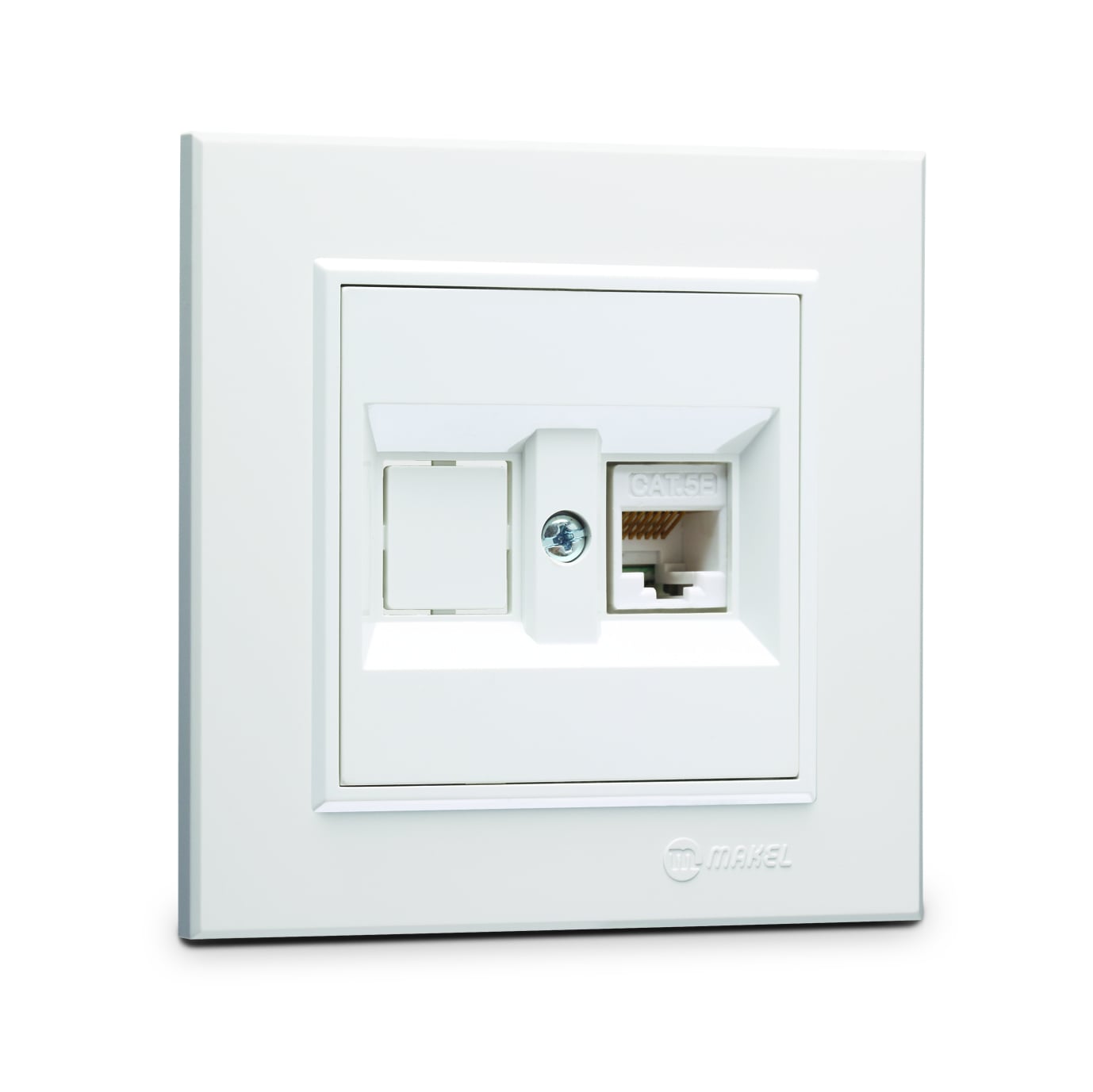 Розетка за компютър Karea Makel CAT 5E+ бяла