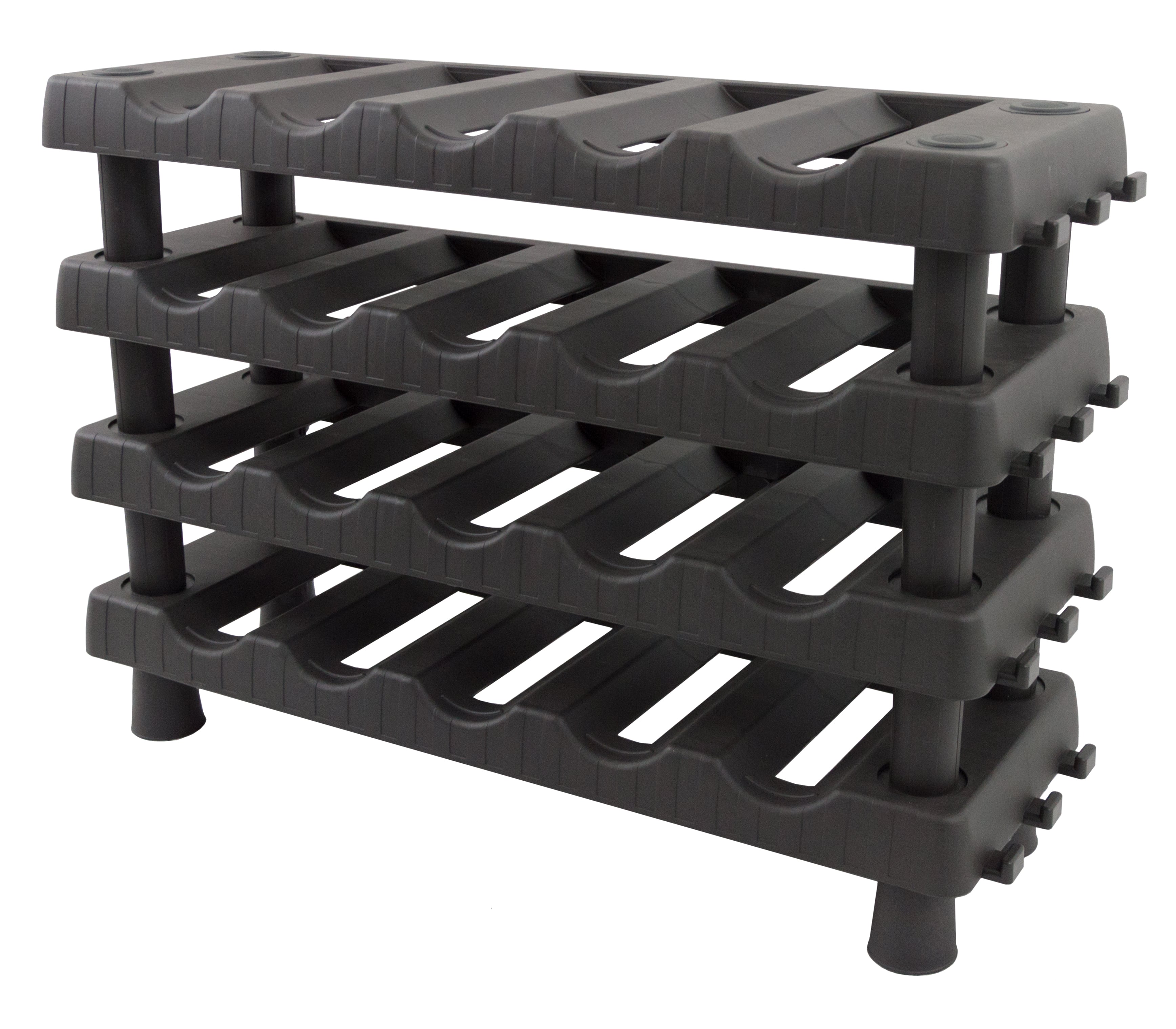 PVC стелаж за вино 715х220х495 / 4 рафта / 20 бутилки