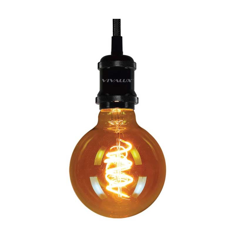 LED крушка филамент Vivalux GFD95 4W E27 2200K Flick Deco LED Винтидж