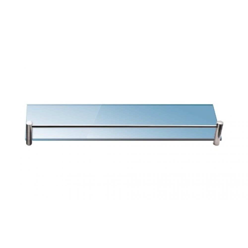 Прозрачна полица за баня с борд 40x10см Kapitan