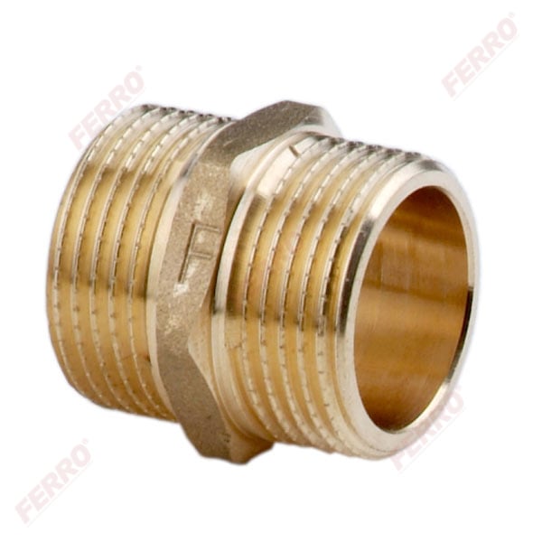 Нипел месинг Ferro 1/2"
