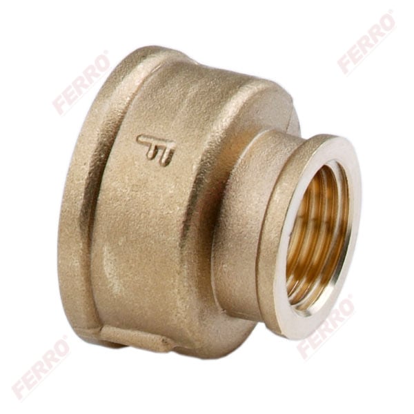 Муфа месинг Ferro 3/4x1/2"